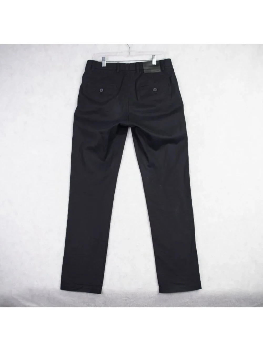 AllSaints Mens Black Flat Front Slim Fit Chino Pants Size W30 x L30 Preppy EUC